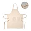 Organic cotton apron 240 gr/m² beige | No Branding | not available | not available | not available