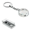 Glass round award key ring transparent | No Branding | not available | not available | not available