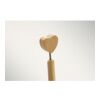 Bamboo heart ball pen wood