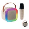 Karaoke set speaker beige | No Branding | not available | not available | not available