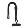 RPET phone wrist cord black | No Branding | not available | not available | not available