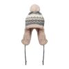 Knitted beanie with ear flap grey | No Branding | not available | not available | not available