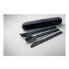 Cutlery set and case in PLA black | No Branding | not available | not available | not available