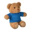 Teddy bear with t-shirt 23 cm blue | No Branding | not available | not available | not available
