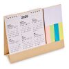Desk calendar with memo pad beige | No Branding | not available | not available | not available