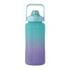 RPET water bottle 2000ml turquoise | No Branding | not available | not available | not available