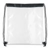Transparent drawstring bag black | No Branding | not available | not available