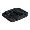 Foldable RPET organizer bag black