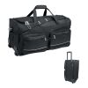 Duffle bag trolley 600D RPET black | No Branding | not available | not available | not available