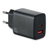 EU 2-pole wall adapter/charger black | No Branding | not available | not available | not available