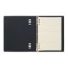 A5 refillable PU notebook black