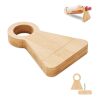 Bamboo bottle stand & opener wood