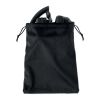 Foldable headphones in pouch black