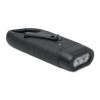 Solar torch with dynamo crank black