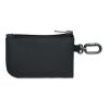 PU key case wallet w/carabiner black