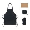 Recycled cotton kitchen set black