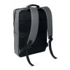 15" PU RPET laptop backpack grey