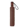 21" auto umbrella wood handle brown