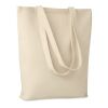 Canvas shopping bag with base gusset 270 gr/m² beige | No Branding | not available | not available | not available