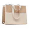 Jute and canvas cooler bag beige | No Branding | not available | not available | not available