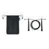 Speed jumping rope RPET pouch black | No Branding | not available | not available | not available