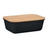 Lunch box with bamboo lid black | No Branding | not available | not available