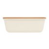 Lunch box with bamboo lid beige | No Branding | not available | not available | not available