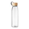 Glass bottle with bamboo lid 500ml transparent | No Branding | not available | not available