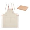 Organic cotton apron 340 gr/m² beige | No Branding | not available | not available | not available