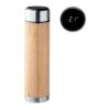 Double wall flask 480 ml with touch thermometer wood | No Branding | not available | not available | not available