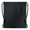 Organic cotton drawstring bag 140 gr/m² black | No Branding | not available | not available | not available