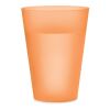Reusable event cup 300ml transparent/orange | No Branding | not available | not available