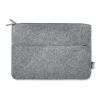 RPET felt zipped laptop bag grey | No Branding | not available | not available | not available