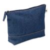 Recycled denim cosmetic pouch blue | No Branding | not available | not available | not available