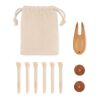 Golf accessories set in pouch beige | No Branding | not available | not available | not available