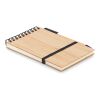 A6 bamboo notepad with pen black | No Branding | not available | not available