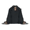 Recycled cotton drawstring bag black | No Branding | not available | not available | not available
