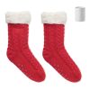 Pair of slipper sock L red | No Branding | not available | not available | not available