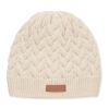 Cable knit beanie in RPET beige | No Branding | not available | not available