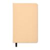 A5 recycled page notebook with cotton page-marker beige | No Branding | not available | not available | not available