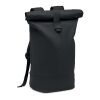 Rolltop washed canvas backpack black | No Branding | not available | not available | not available