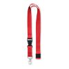 Lanyard in cotton with metal hook 20mm red | No Branding | not available | not available | not available
