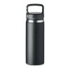 Double wall flask 500 ml with hook hanger on lid black | No Branding | not available | not available | not available