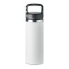 Double wall flask 500 ml with hook hanger on lid white | No Branding | not available | not available | not available