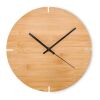 Round shape bamboo wall clock wood | No Branding | not available | not available