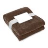 RPET fleece blanket 280 gr/m² Chocolate | No Branding | not available | not available | not available