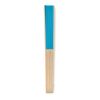 Manual hand fan in bamboo turquoise