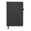 Recycled PU A5 lined notebook black | No Branding | not available | not available | not available
