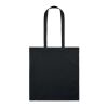 Organic cotton shopping bag EU, colored black | No Branding | not available | not available | not available