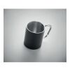 Double wall metal mug 300 ml black | No Branding | not available | not available | not available